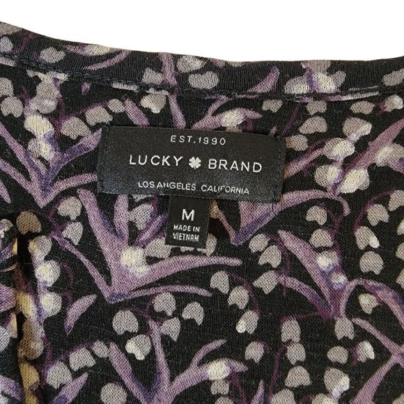 Lucky Brand Top Shirt Boho Long Sleeve M - Picture 8 of 15